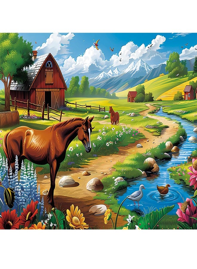 WSCXSC 300 Pieces Puzzles for Adults WSCXSC Jigsaw Puzzles Games Brain Teaser Thick Paper Animals Puzzles Pieces Fit Together Challenging Puzzle for Adult Children Elderly Gift Toy 20.5 x 15 in - Image 1